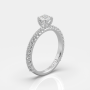 PAVE SOLITAIRE RING ENG03